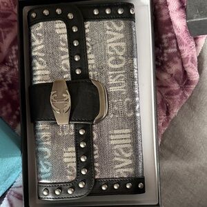 Just Cavalli studded clutch/wallet